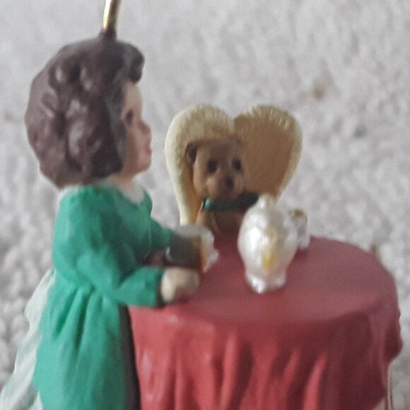 Hallmark Miniature Ornament- Tea with Teddy, 1994, no box - Picture 3 of 3